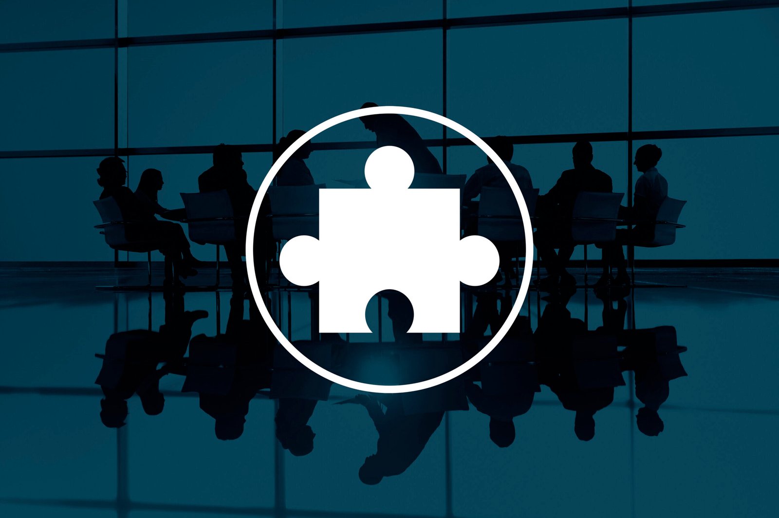 Jigsaw Puzzle Partnership Teamwork Team Concept